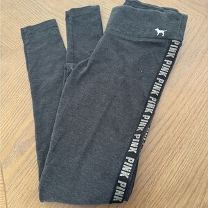 PINK (Victoria’s Secret) Dark Gray Yoga leggings